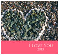Just Photo  with Text Valentine Big Square Labels 3.5x3.25